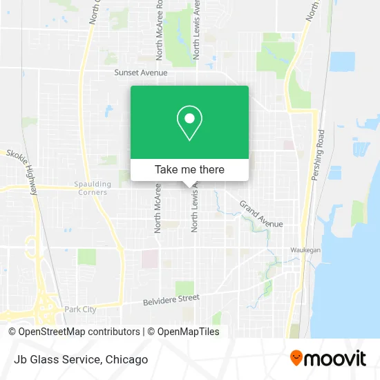 Jb Glass Service map