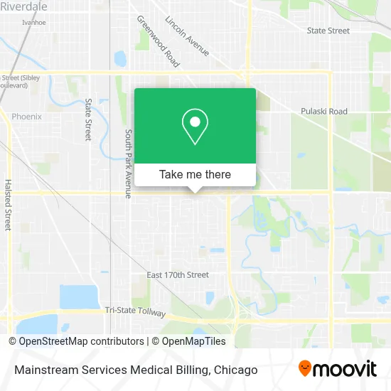 Mainstream Services Medical Billing map