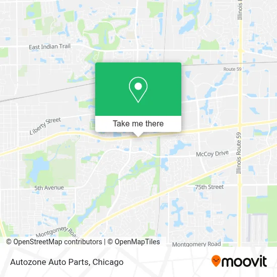 Autozone Auto Parts map