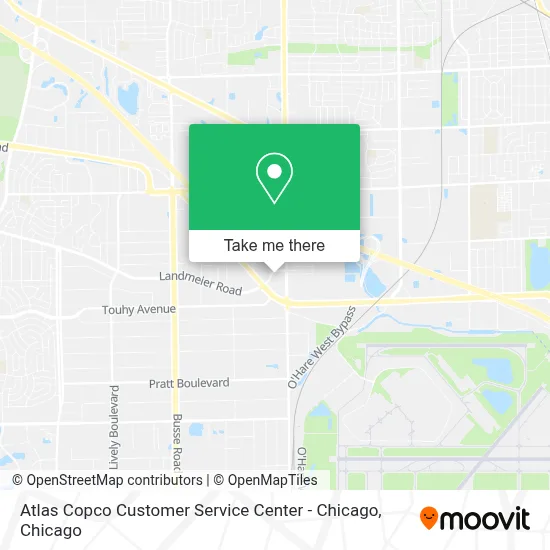 Atlas Copco Customer Service Center - Chicago map
