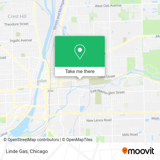 Linde Gas map