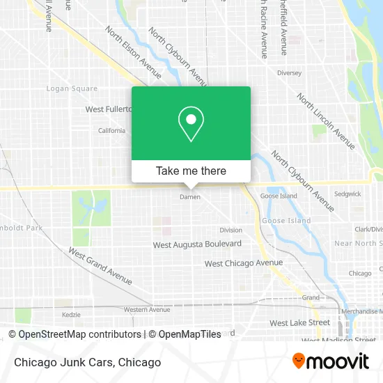 Chicago Junk Cars map