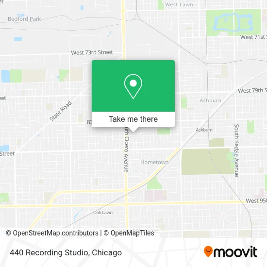 440 Recording Studio map