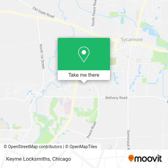 Keyme Locksmiths map