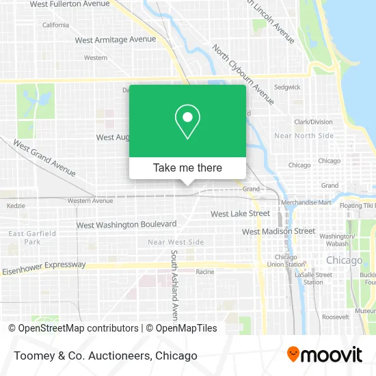 Toomey & Co. Auctioneers map