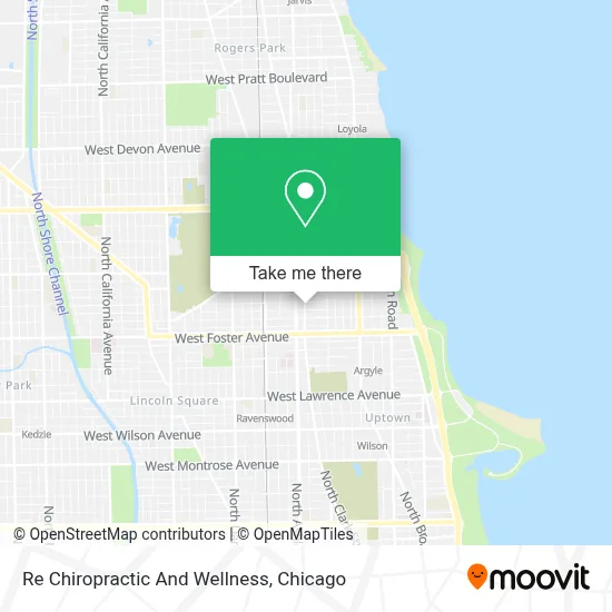 Re Chiropractic And Wellness map