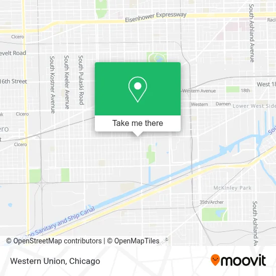 Western Union map