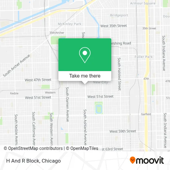 H And R Block map