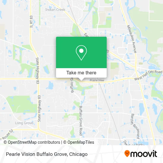 Pearle Vision Buffalo Grove map