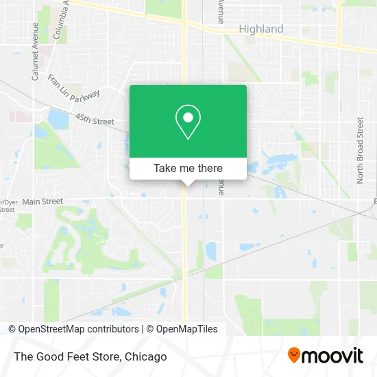 The Good Feet Store map