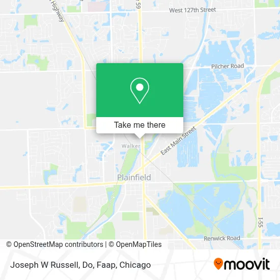 Joseph W Russell, Do, Faap map