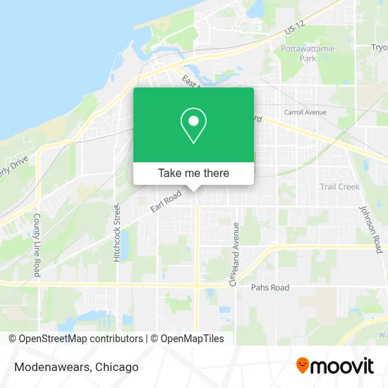 Modenawears map
