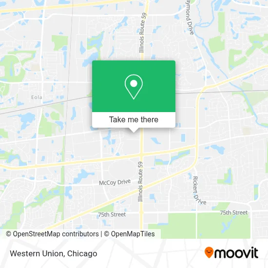 Western Union map