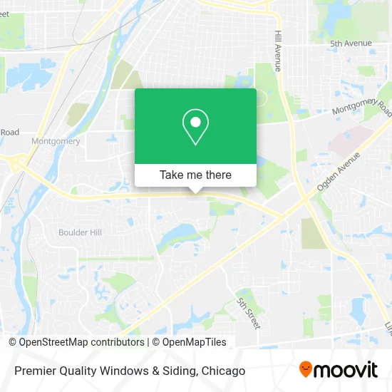 Premier Quality Windows & Siding map