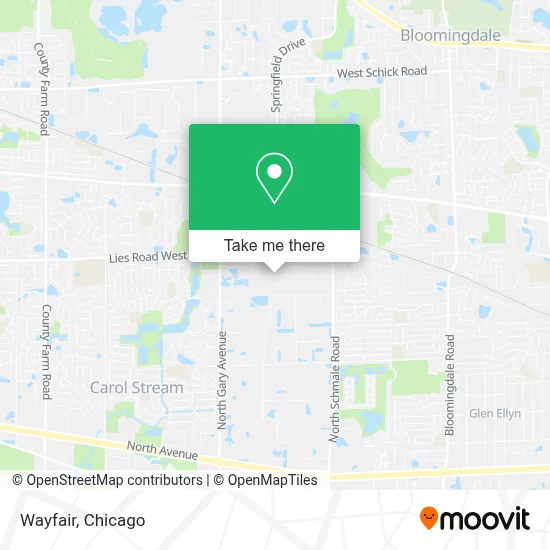 Wayfair map