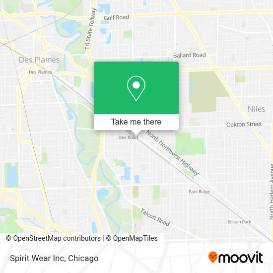 Spirit Wear Inc map
