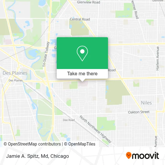 Jamie A. Spitz, Md map