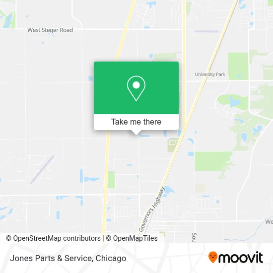 Jones Parts & Service map