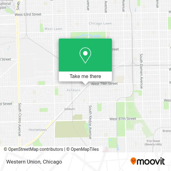 Western Union map