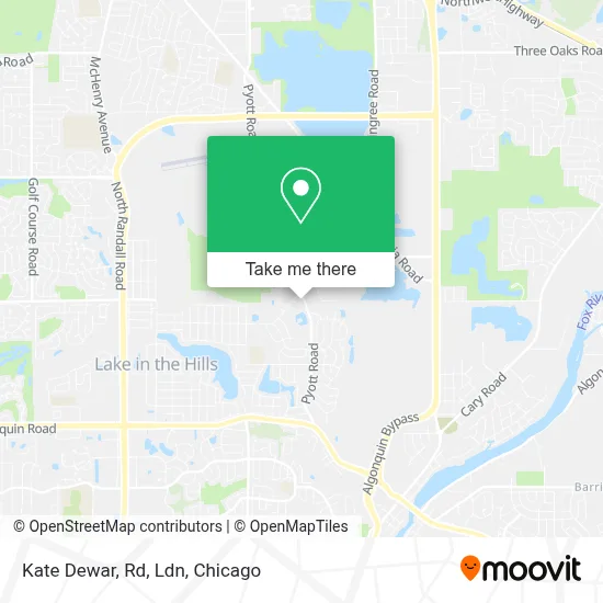Kate Dewar, Rd, Ldn map
