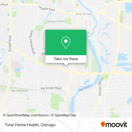 Total Home Health map
