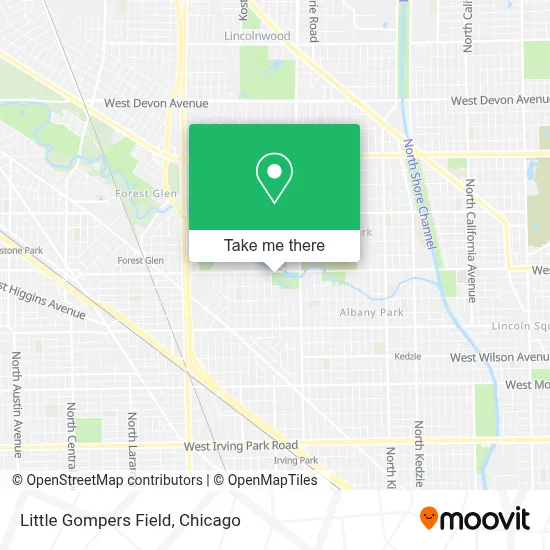 Little Gompers Field map