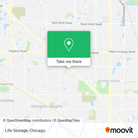 Life Storage map