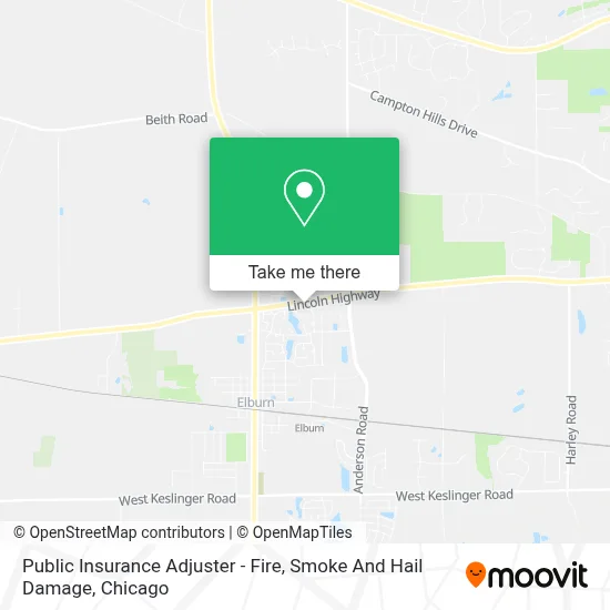 Public Insurance Adjuster - Fire, Smoke And Hail Damage map