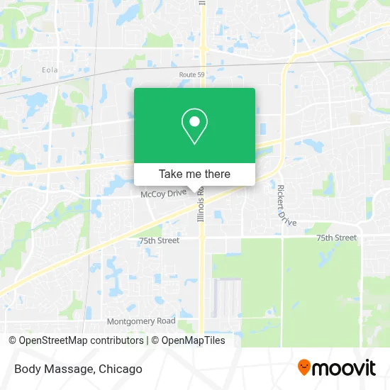 Body Massage map