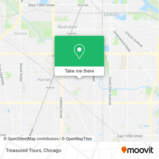 Treasured Tours map