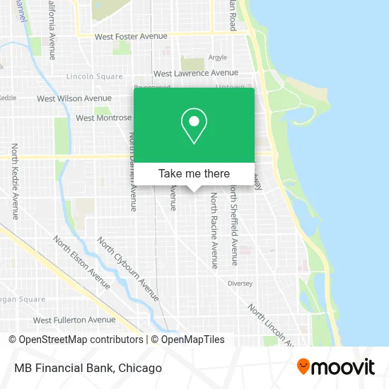 MB Financial Bank map