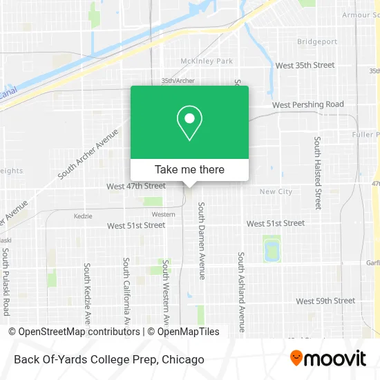 Back Of-Yards College Prep map