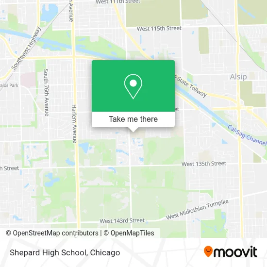 Shepard High School map