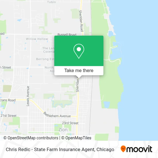 Chris Redic - State Farm Insurance Agent map