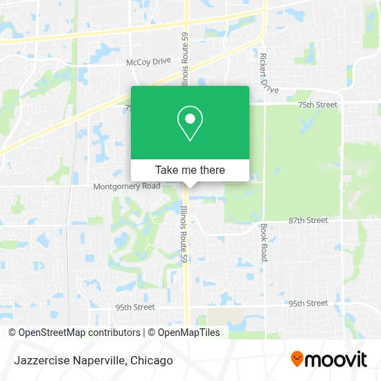 Jazzercise Naperville map