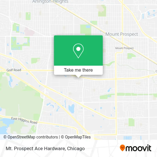 Mt. Prospect Ace Hardware map