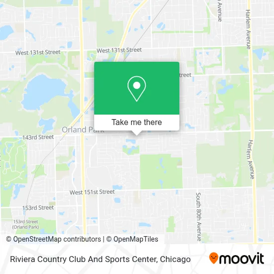 Riviera Country Club And Sports Center map