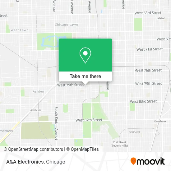 A&A Electronics map