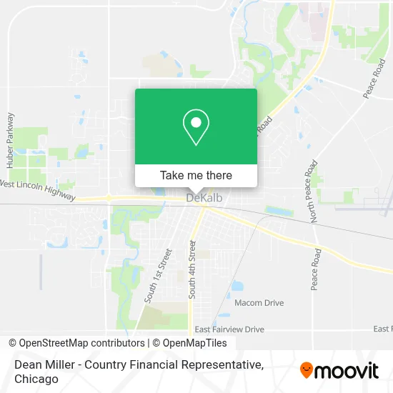 Dean Miller - Country Financial Representative map