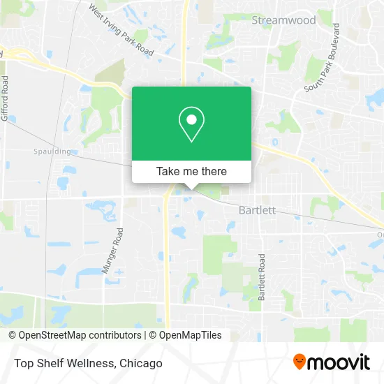 Top Shelf Wellness map
