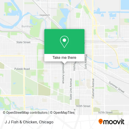 J J Fish & Chicken map