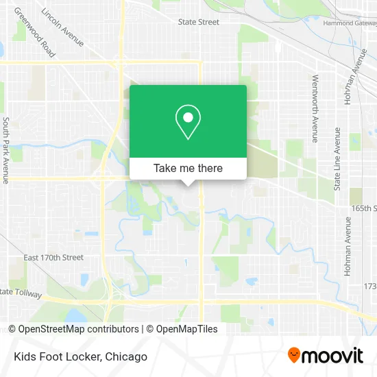 Kids Foot Locker map