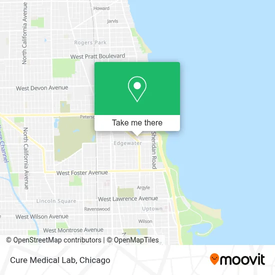 Cure Medical Lab map