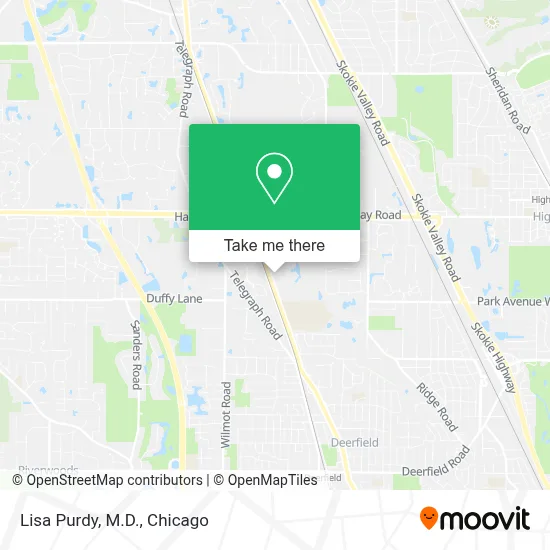 Lisa Purdy, M.D. map