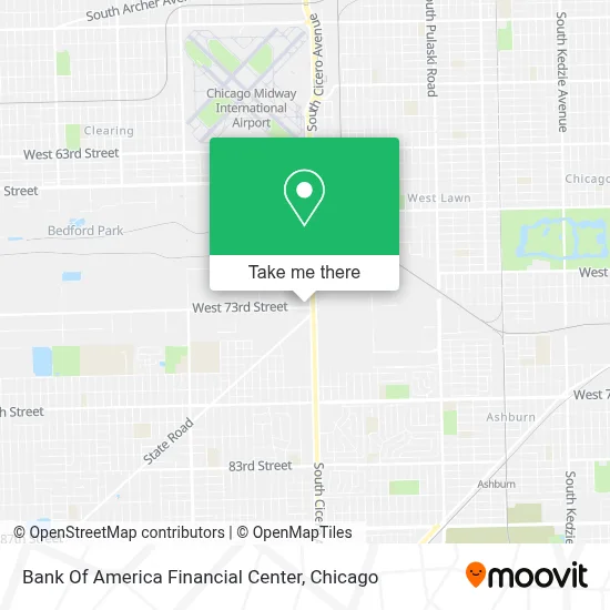 Bank Of America Financial Center map