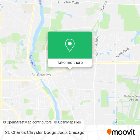 St. Charles Chrysler Dodge Jeep map