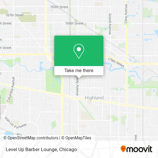 Level Up Barber Lounge map