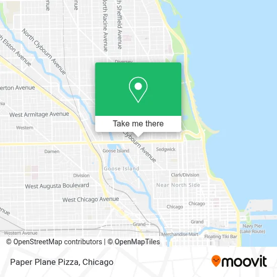 Paper Plane Pizza map