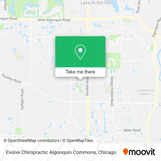 Evolve Chiropractic Algonquin Commons map