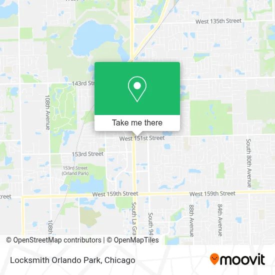 Locksmith Orlando Park map